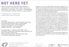 H2 – Zentrum für Gegenwartskunst im Glaspalast, Augsburg, Not Here Yet. Exhibtion showing the work: Andy Heller, CA 94103. Curated by Celina Lunsford and Thomas Elsen 